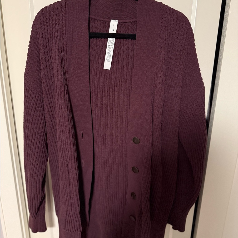 Lululemon Cozy Rib-Knit Button Cardigan Sweater